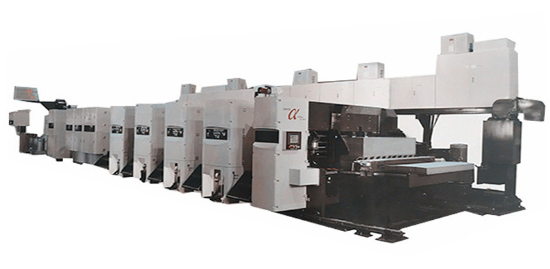 corrugated carton box flexo printing machine