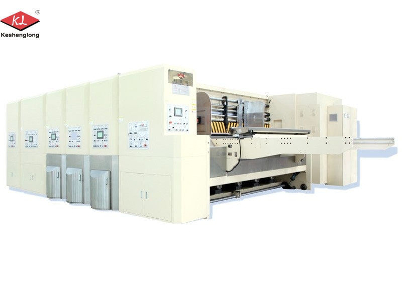 Impression flexographique automatique, rainurage, découpe pour machine Jumbo