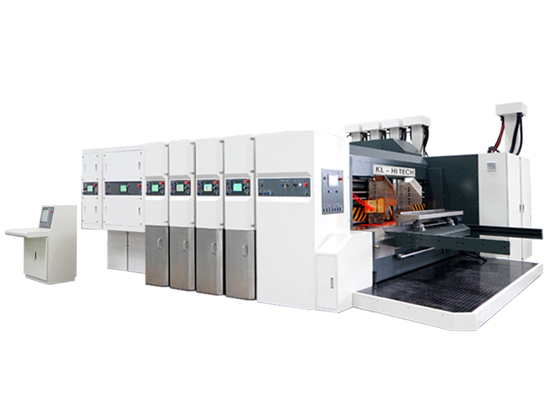 Machine de découpe et de rainurage pour imprimante flexo à transfert sous vide